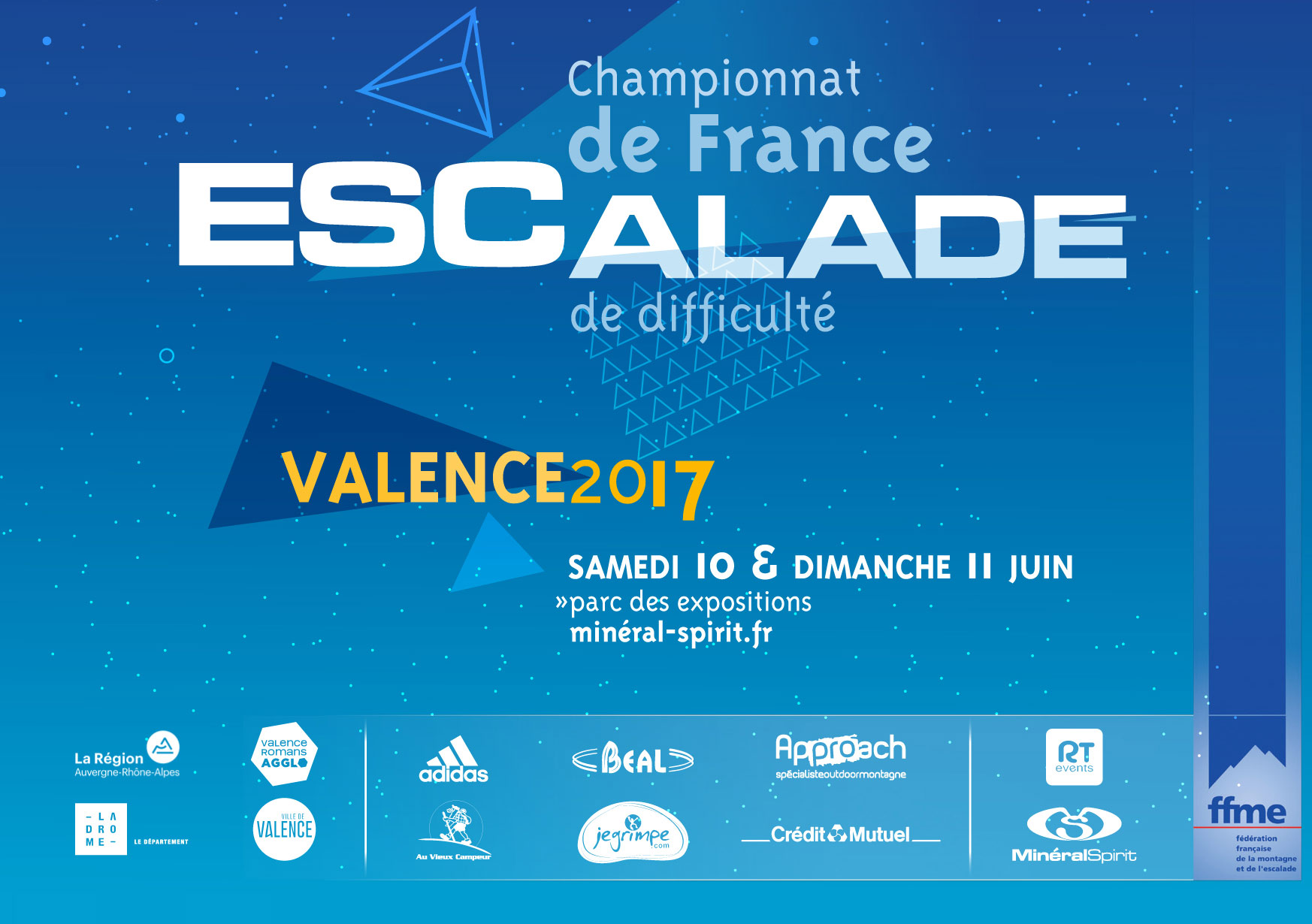 Championnats de France d’escalade de difficulté - Valence 2017