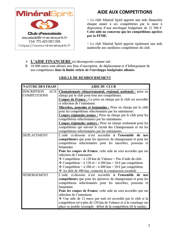 Dossier de candidature à la Bourse Haut Niveau de Minéral Spirit2-01