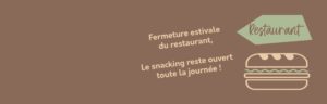 Lire la suite à propos de l’article Fermeture estivale du restaurant