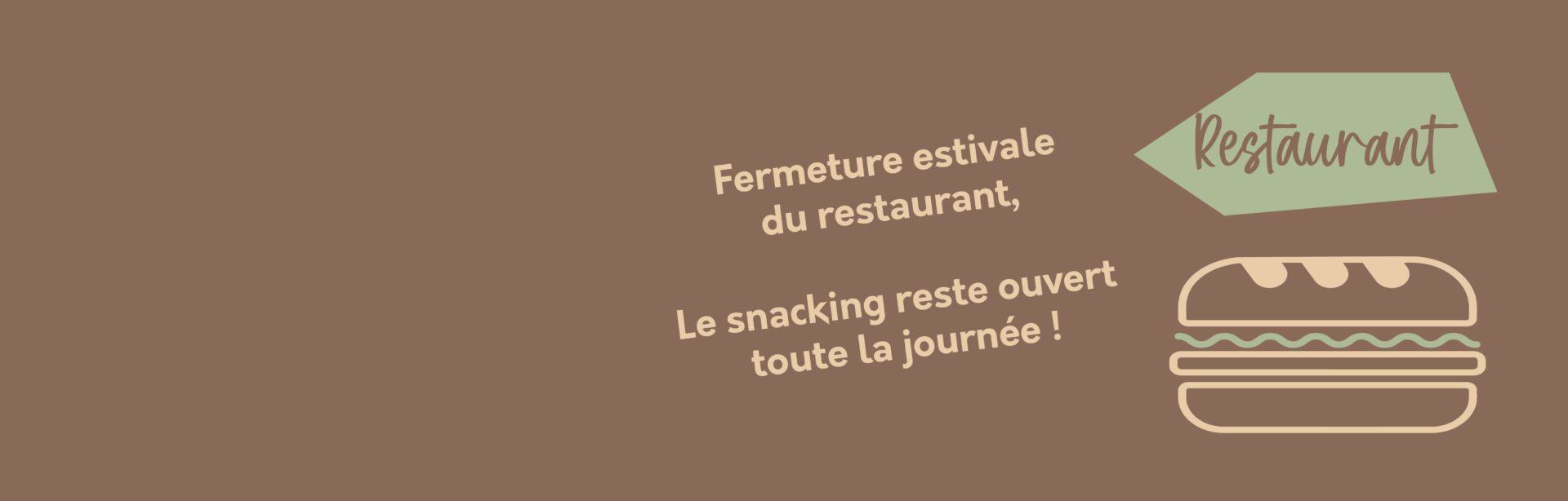 You are currently viewing Fermeture estivale du restaurant
